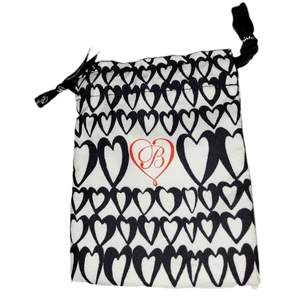 Brighton Jewelry - Brighton Black and White Drawstring Jewelry Dust Bag